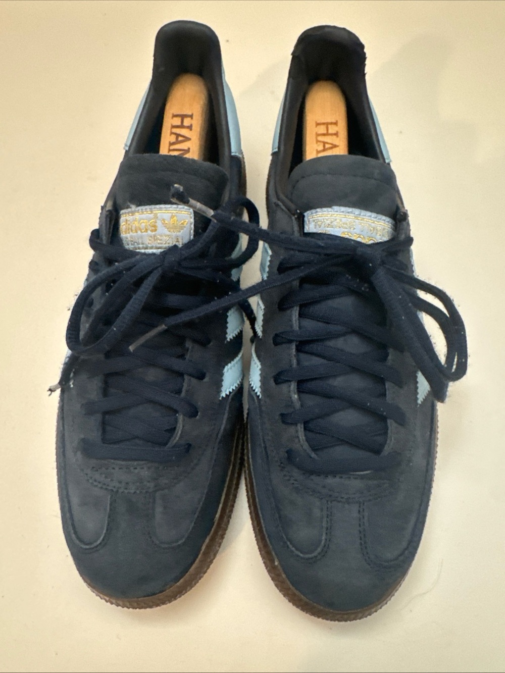 adidas Spezial Handball Men’s 8.5 / Navy -Sky Blue - Picture 3 of 7